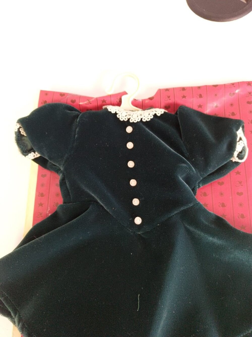 Vintage 1995 Pleasant Company American Girl of Today/Truly Me Green Velvet Dress